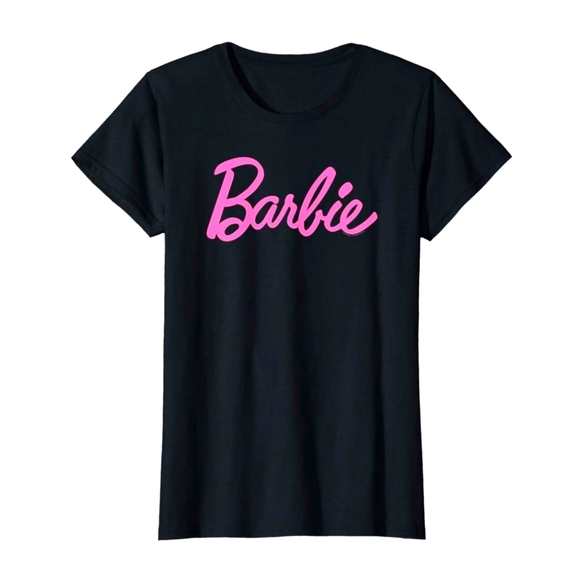 Barbie Tops - Barbie Black Tee-Shirt NWOT